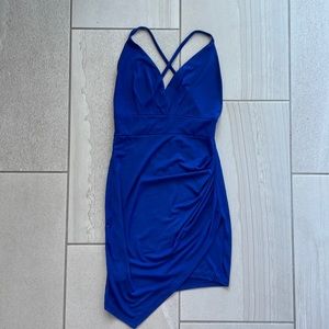 Royal Blue Backless Mini Dress Windsor